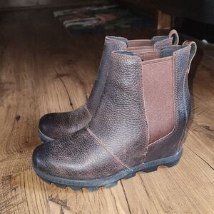 Sorel Brown Ankle Boots